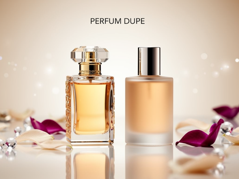 Flakon von Adopt Le Magnifique Duftzwilling neben Dior J’adore Parfumflasche