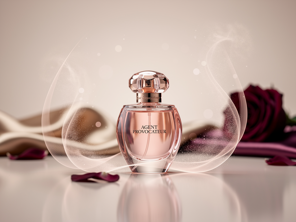 Agent Provocateur Parfum Test zeigt verführerischen Duft für Damen Agent Provocateur Eau de Parfum Flakon elegant verführerischer Duft für Damen