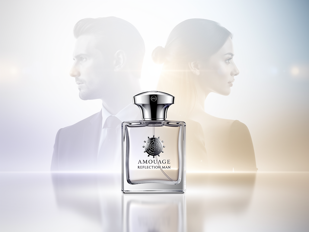 Amouage Reflection Man Review zeigt den eleganten Charme eines Unisex-Dufts Flakon von Amouage Reflection Man elegant unisex Duft in luxuriösem Design