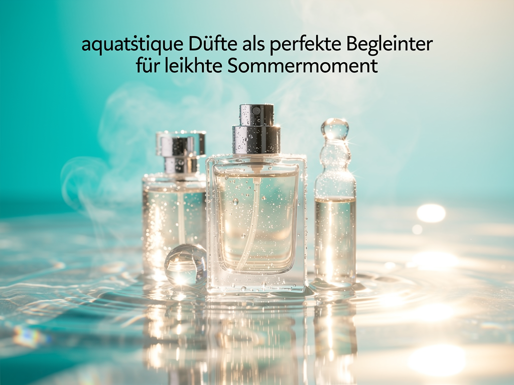 Aquatische Düfte als perfekte Begleiter für leichte Sommermomente Illustration zum Thema Aquatische Düfte