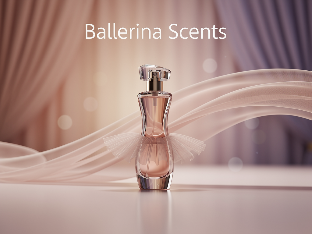 Ballerina Scents 2026 – Eleganz und Anmut in der neuen Parfum-Kollektion Elegante Ballerina mit zarten Blumen und Parfumflakons in sanfter Atmosphäre
