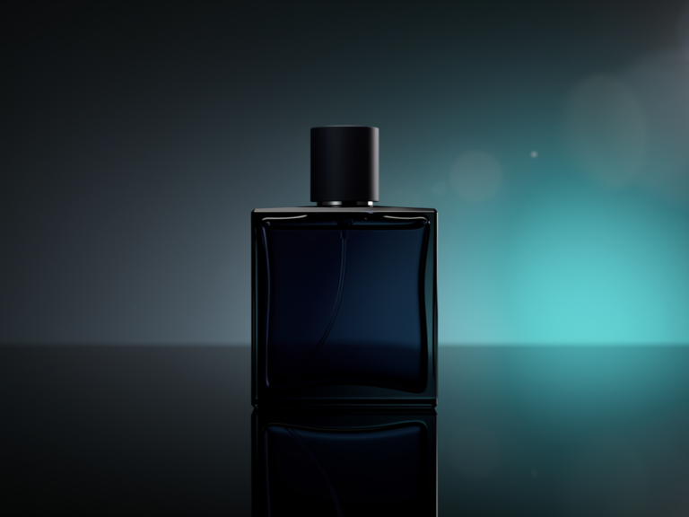 Bleu de Chanel Eau de Parfum Flakon vor maskuliner Eleganz und Stil