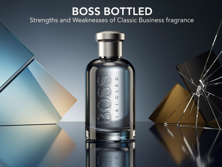 BOSS Bottled Herrenduft Flakon vor edlem Hintergrund für Businessklassiker Test
