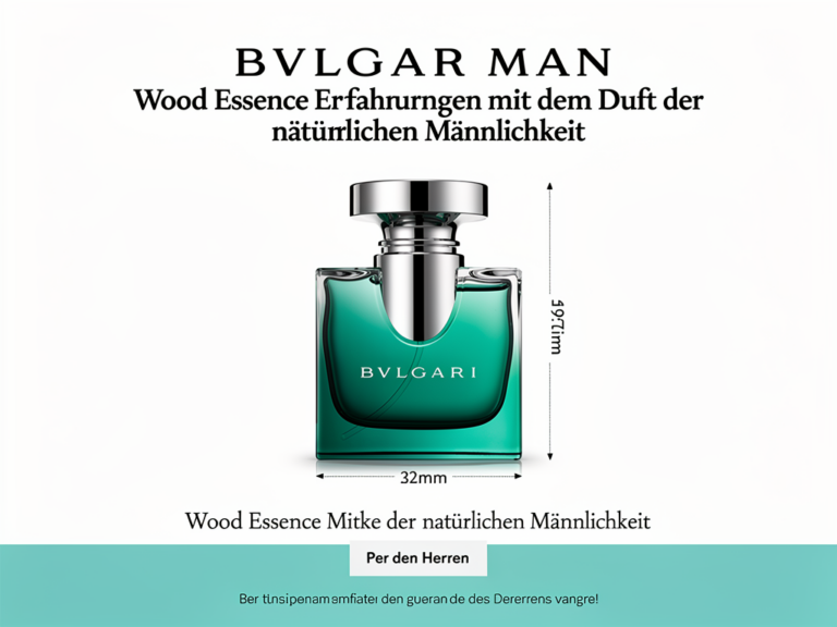Bvlgari Man Wood Essence Flakon mit holziger Naturkulisse für Herrenparfum