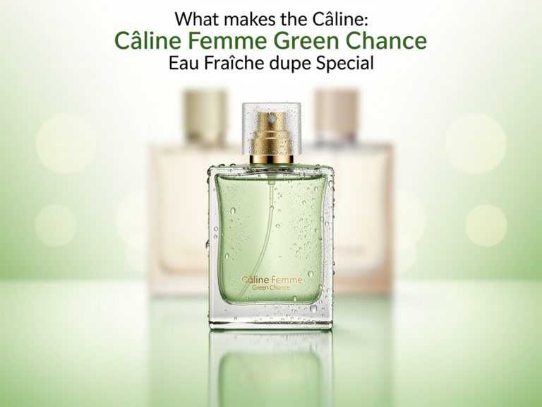 Câline Femme Green Chance Eau Fraîche Duftzwilling Nahaufnahme Parfumflakon mit grünen Noten