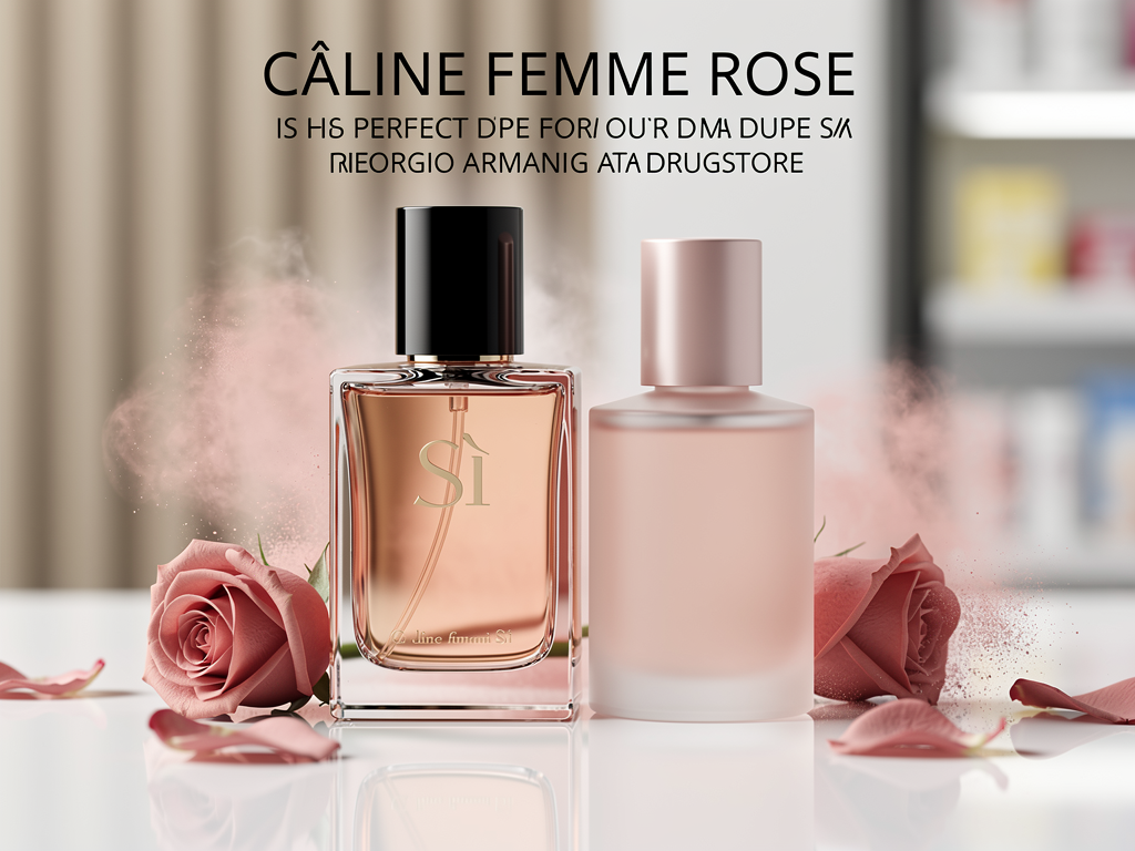 Warum Câline Femme Rose der perfekte Giorgio Armani Sì Duftzwilling bei DM ist Câline Femme Rose Duftflasche als günstiger Giorgio Armani Sì Duftzwilling bei DM