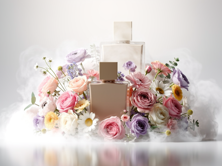 Flakons von Câline Floral Kiss und Rossmann Duftzwilling im Vergleich