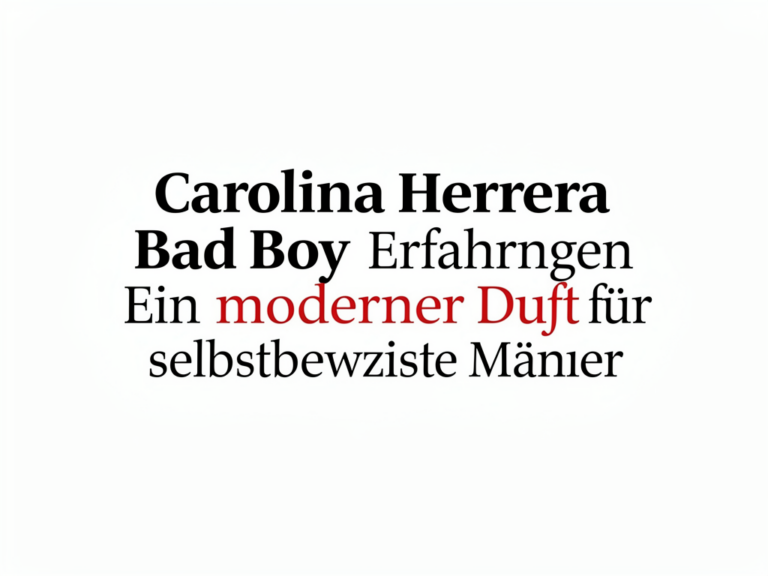 Flakon von Carolina Herrera Bad Boy moderner Herrenduft für selbstbewusste Männer
