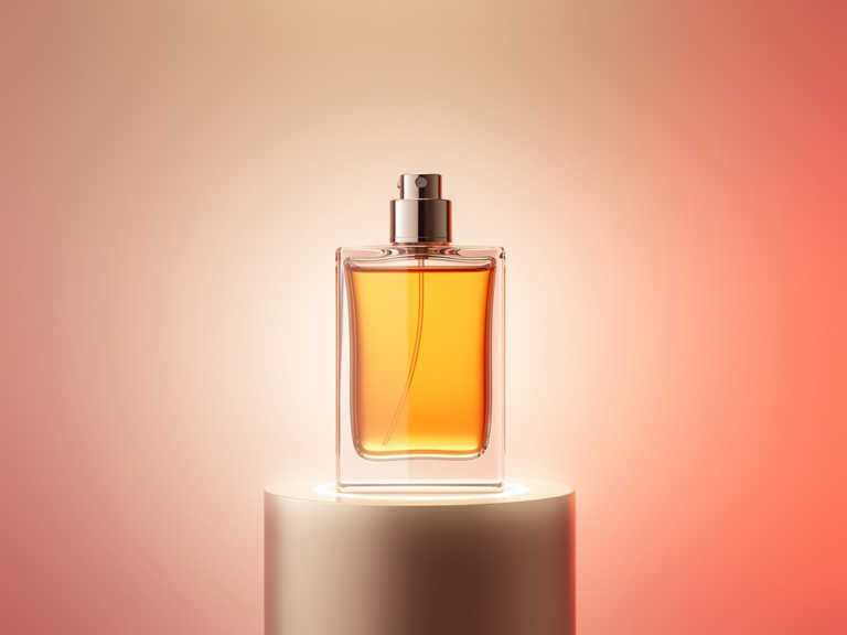 Eleganter Chanel Coco Mademoiselle Duft Flakon vor hellem Hintergrund Damenparfum