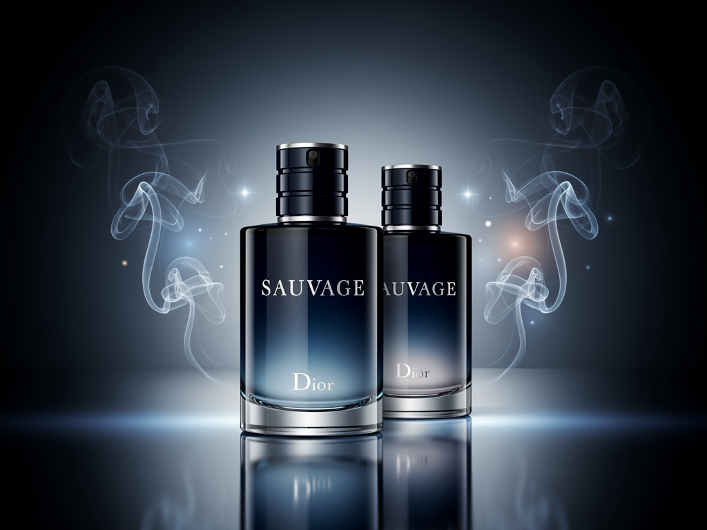 Warum Chatler True Man der perfekte Duftzwilling zu Dior Sauvage ist Chatler True Man Duftzwilling neben Dior Sauvage Flaschen auf Holztisch