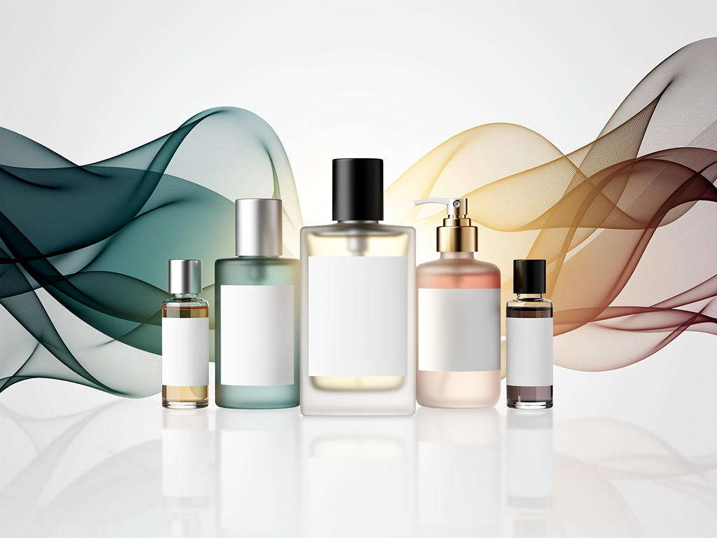 Parfum Marken im Wandel wie die Dufttrends 2025 erklärt werden Parfumflaschen vor Regal symbolisieren Wandel und Dufttrends 2025 erklärt