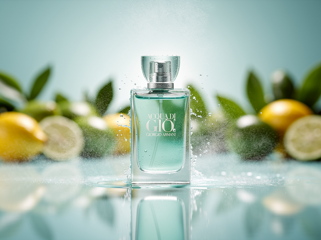 Mit Giorgio Armani Acqua di Gioia Erfahrung zum perfekten frisch-zitrischen Parfumgefühl Frisch-zitrisches Giorgio Armani Acqua di Gioia Parfum mit Meeresbrise und Jasminnoten