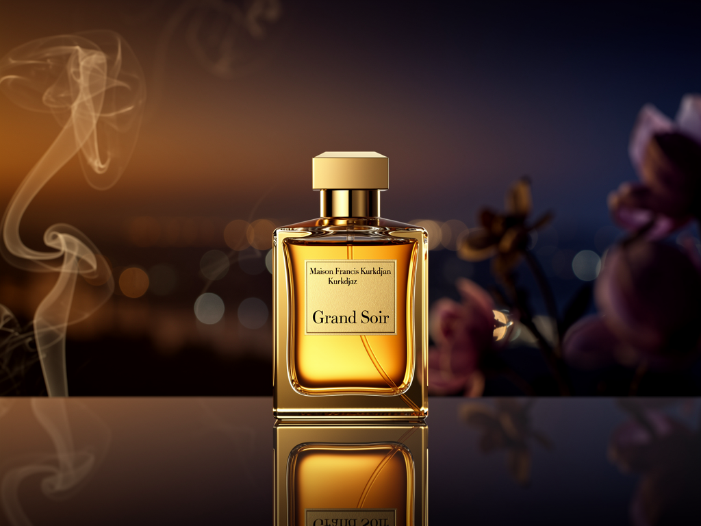 Maison Francis Kurkdjian Grand Soir Test zeigt den warmen Amber-Charme Flakonde im Grand Soir Test mit warmem amberorientalischem Duft von Maison Francis Kurkdjian