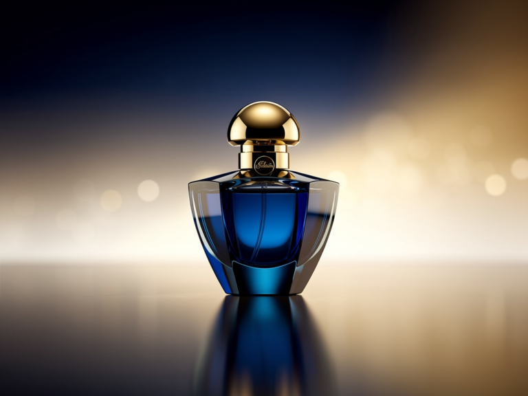 Guerlain Shalimar Extrait Parfumflakon elegant präsentiert vor luxuriösem Hintergrund