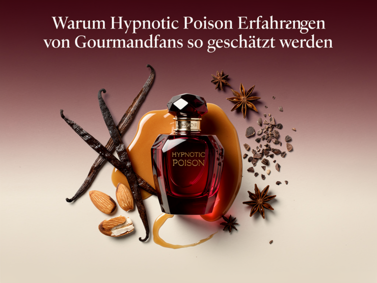 Hypnotic Poison Duftflakon vor Vanille- und Mandelnoten für Gourmandfans