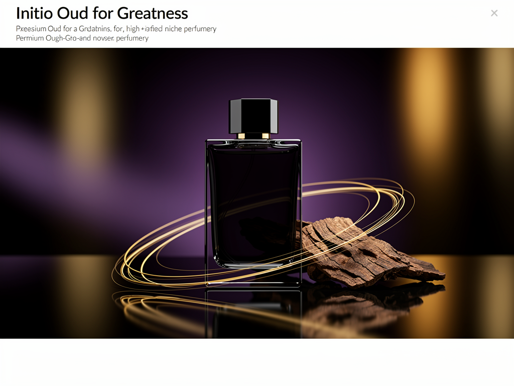 Initio Oud for Greatness Check das edle Statement für Oud-Liebhaber Initio Oud for Greatness Parfumflakon edles Luxusduft-Design für Oud-Liebhaber