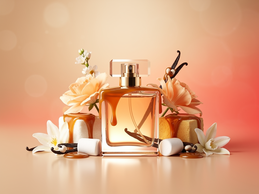Kilian Love Don’t Be Shy Erfahrungen und ehrliche Bewertung des Kultparfums Kilian Love Don't Be Shy Parfum Flakon vor süßem Vanille Marshmallow Hintergrund