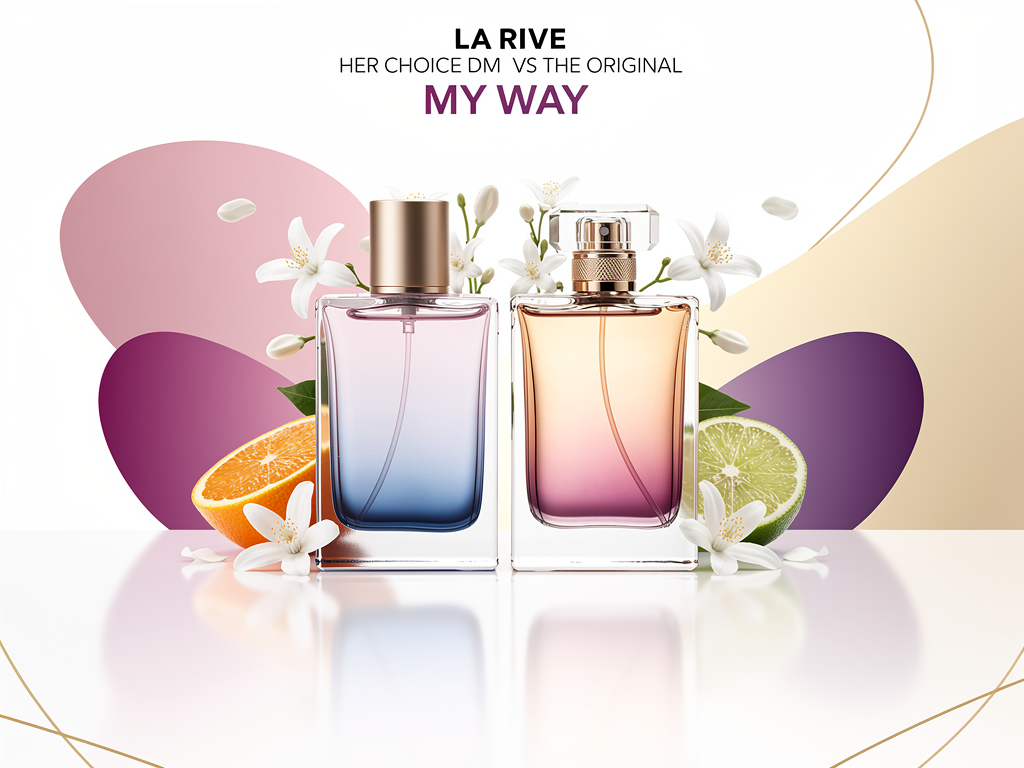 La Rive Her Choice DM Erfahrungen und Vergleich zum Originalduft My Way Flasche La Rive Her Choice DM Duftzwilling im Vergleich zum Armani My Way