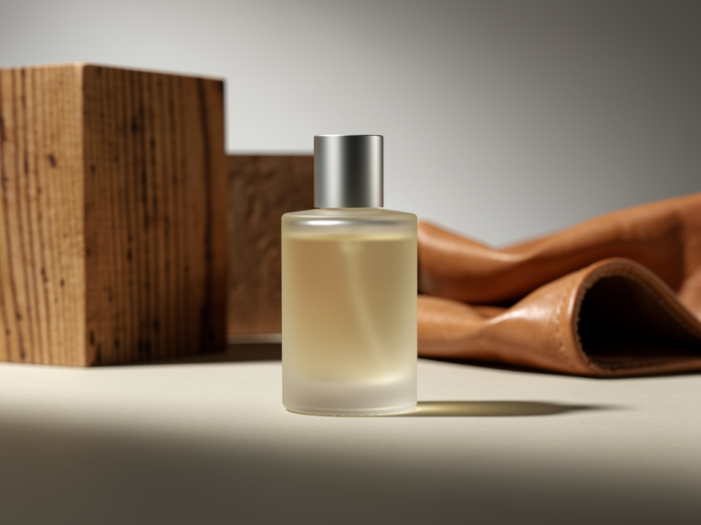 Flakons von Le Labo Santal 33 mit Sandelholz und Lederakzenten in Nahaufnahme