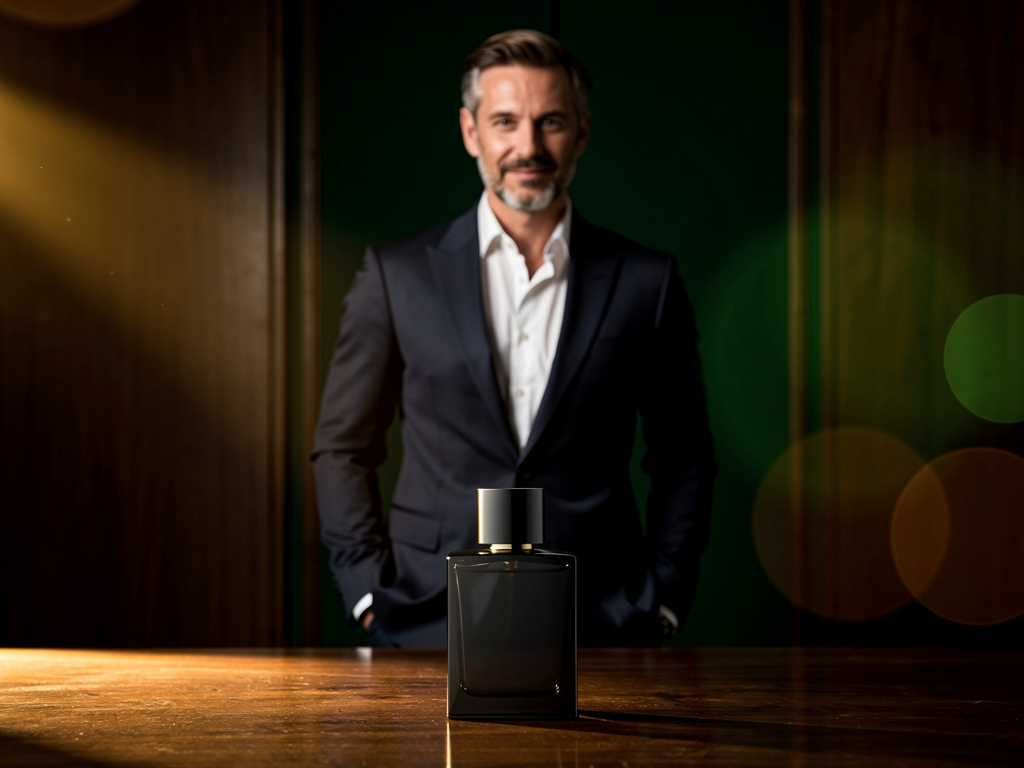 Ormonde Man Erfahrungen: Ein holzig-würziger Gentleman für Anspruchsvolle Ormonde Man Flakon vor dunklem holzig-würzigem Hintergrund für Nischenparfums