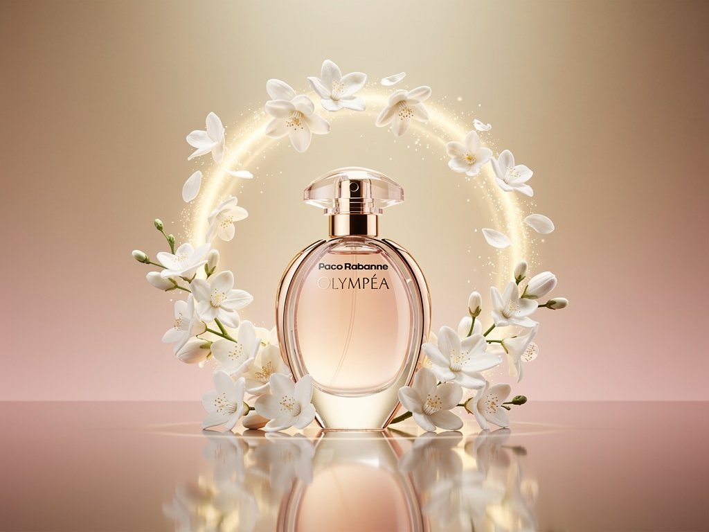 Paco Rabanne Olympéa Test zeigt blumige Nuancen und sinnliche Power Paco Rabanne Olympéa Duftflakon mit blumigen und salzigen Noten im Test