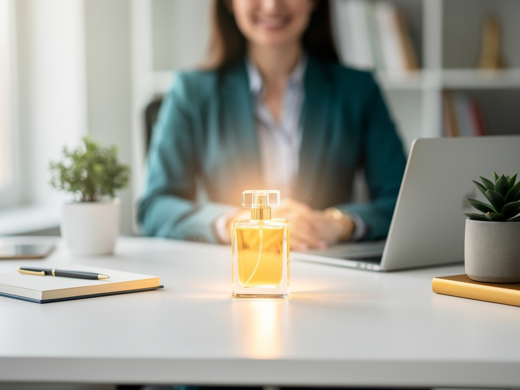 Parfum fürs Büro entdecken und souverän mit dezenter Note auftreten Elegantes Parfum mit dezenter Note für souveränes Auftreten im Büro