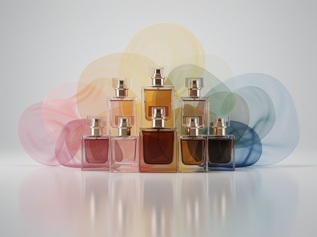 So gelingt Parfum Layering 2026 für deine persönliche Duftkomposition Parfumflaschen auf Regal als Inspiration für kreatives Parfum Layering 2026