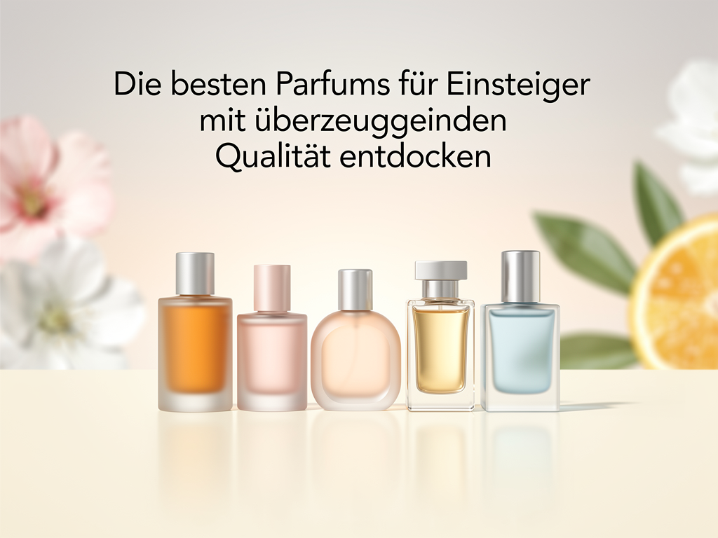 Die besten Parfums für Einsteiger mit überzeugender Qualität entdecken Verschiedene hochwertige Parfumflakons für Einsteiger mit ausgewogenen Duftnoten