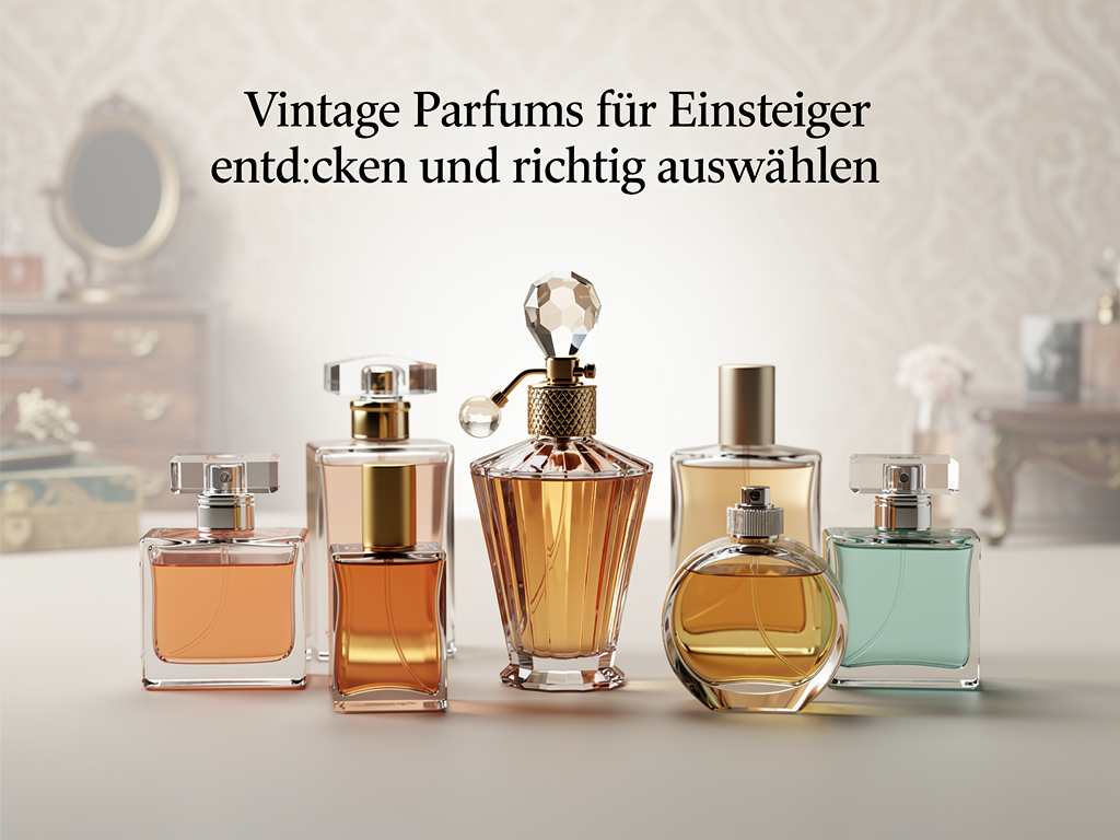 Vintage Parfums für Einsteiger entdecken und richtig auswählen Vintage Parfums Flakons auf antiker Holzkommode für Einsteiger entdecken
