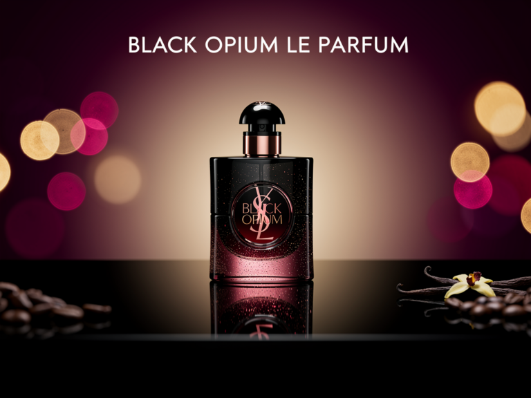 Flakondesign und Duftnoten von YSL Black Opium Le Parfum im intensiven Test